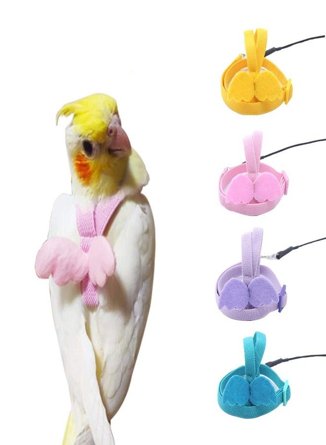 Cyblinia Adjustable Bird Harness Leash Parrot Flying Rope Straps Outdoor Training Traction Rope for Small Parrots, Random Color - Image 1